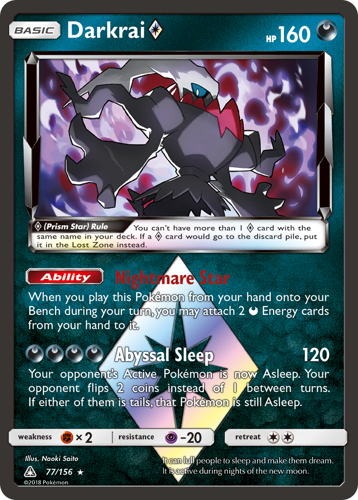 Darkrai Prism Star (77/156) [SM - Ultra Prism]