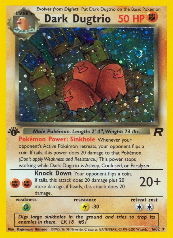 Dark Dugtrio (6) (06/82) [Team Rocket]