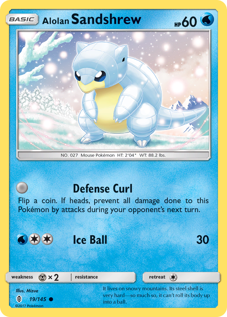 Alolan Sandshrew (19/145) [SM - Guardians Rising]