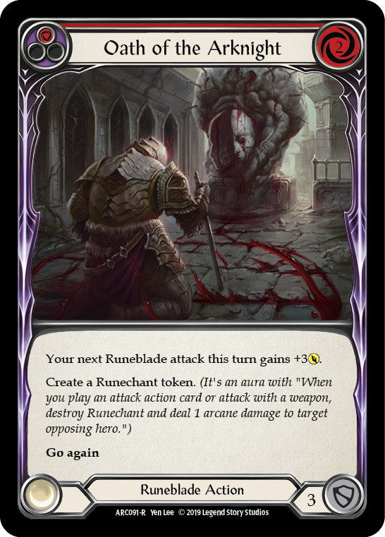 Oath of the Arknight (Red) (ARC091) [Arcane Rising]
