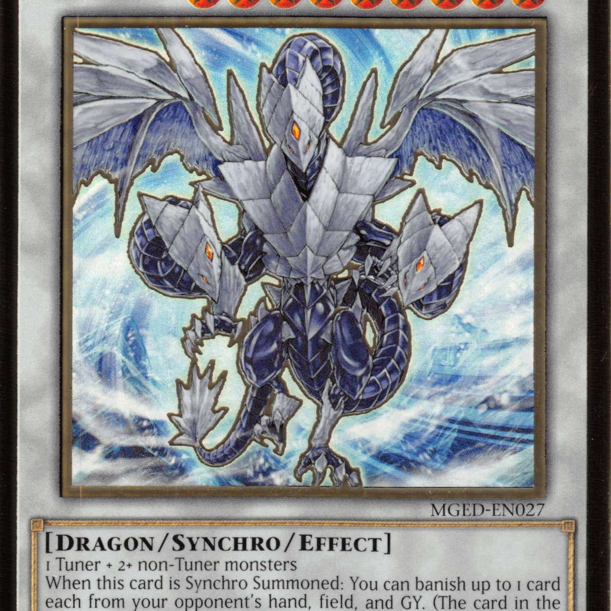 Trishula, Dragon of the Ice Barrier [MGED-EN027] Gold Rare — Darkhold Games