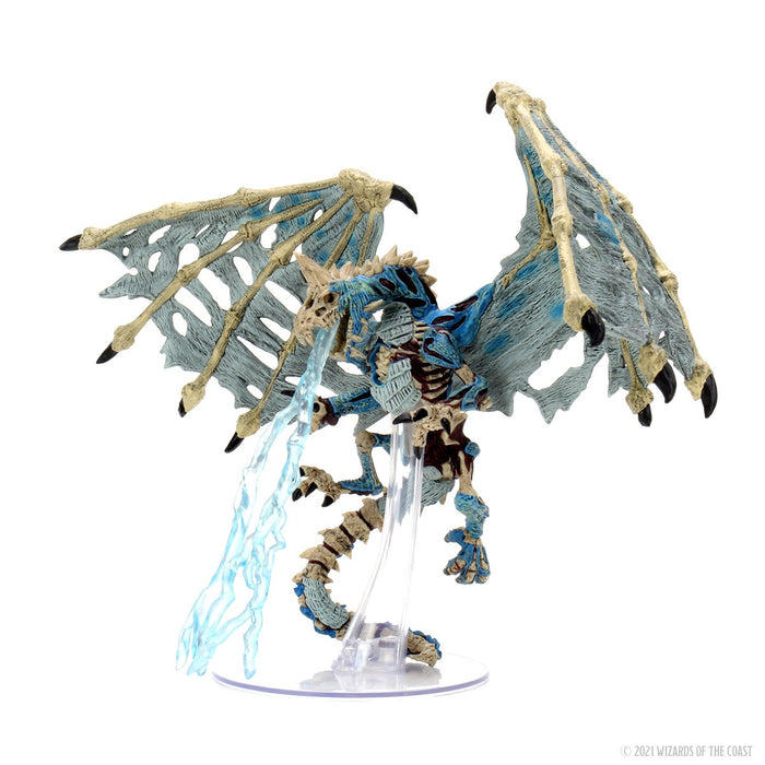 D&D Icons of the Realms Miniatures: Boneyard Premium Set – Blue Dracolich