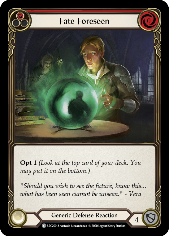 Fate Foreseen (Red) (ARC200) [Arcane Rising]