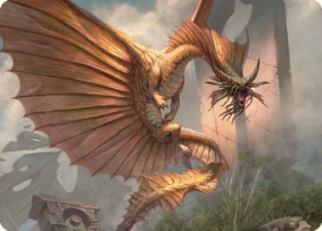 Ancient Gold Dragon Art Card (28) [Commander Legends: Battle for Baldur's Gate Art Series]