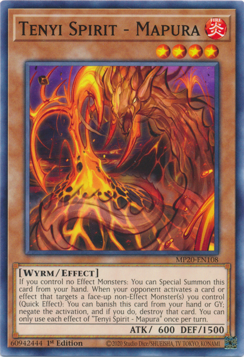 Tenyi Spirit - Mapura (MP20-EN108) [2020 Tin of Lost Memories]