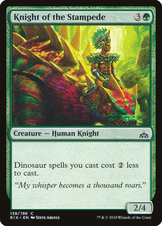 Knight of the Stampede [Rivals of Ixalan]