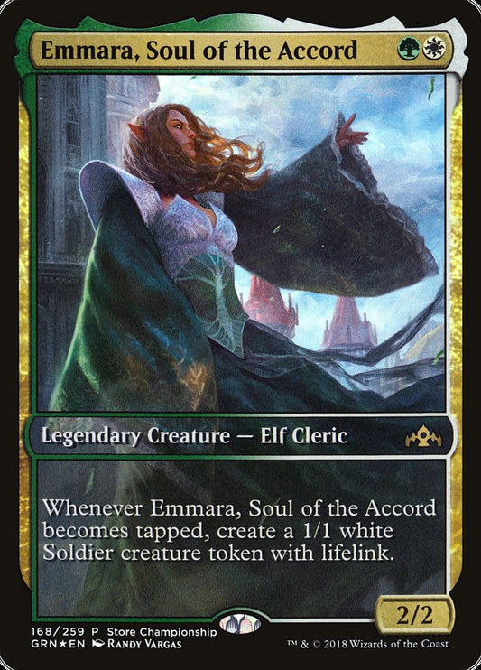 Emmara, Soul of the Accord (Store Championship) [Guilds of Ravnica Promos]