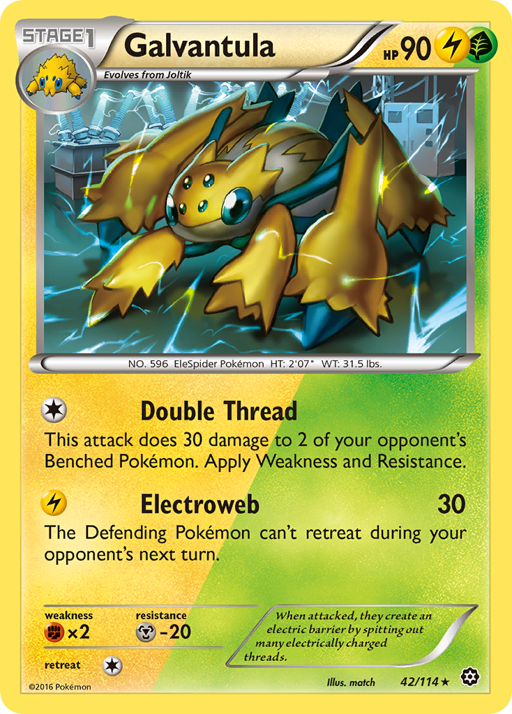 Galvantula (42/114) [XY - Steam Siege]