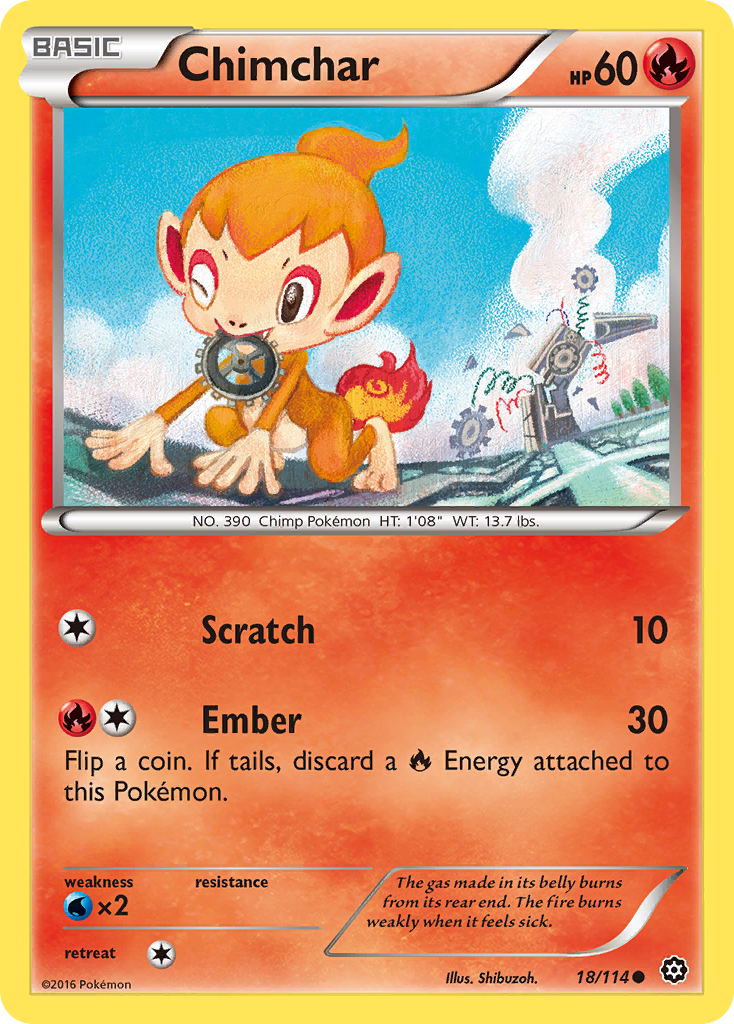 Chimchar (18/114) [XY - Steam Siege]