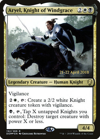 Aryel, Knight of Windgrace [Dominaria Promos]