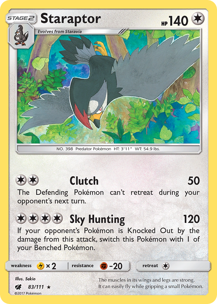 Staraptor (83/111) [SM - Crimson Invasion]