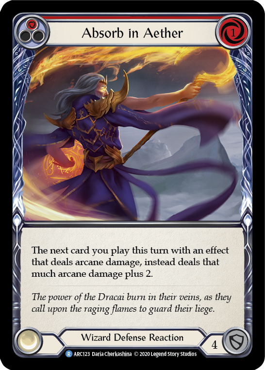 Absorb in Aether (Red) (ARC123) [Arcane Rising]