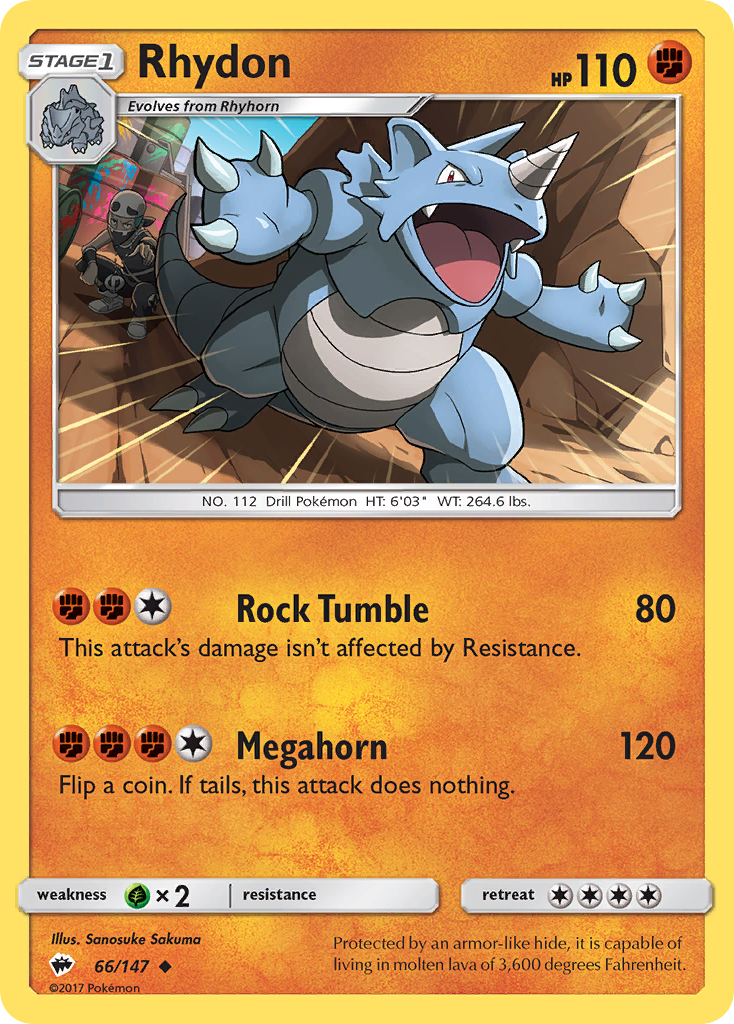 Rhydon (66/147) [SM - Burning Shadows]