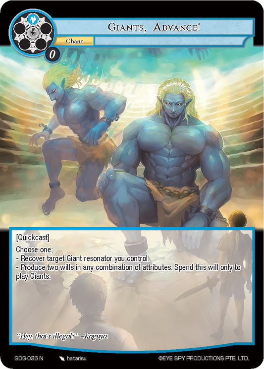Giants, Advance! (GOG-036) [Game of Gods]