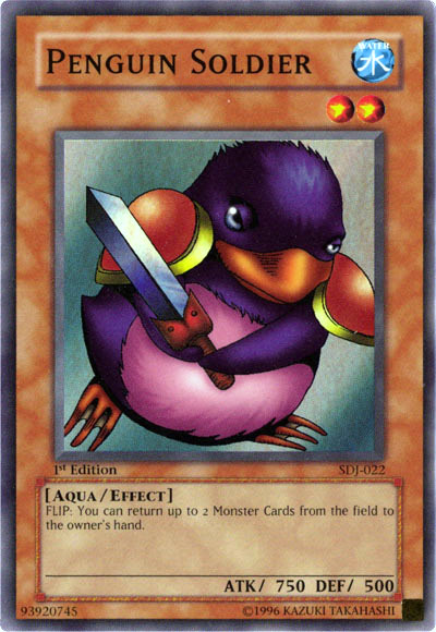 penguin yugioh deck Soldier [SDJ-022] Super Rare — Darkhold Games I'll just leave this here