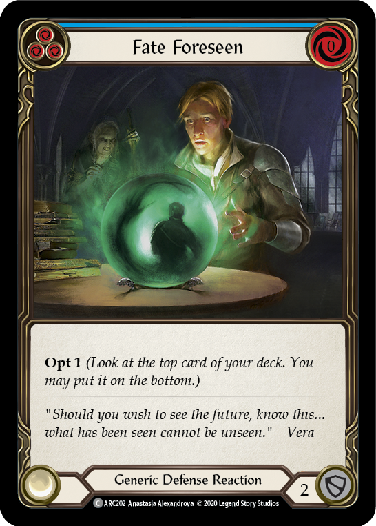 Fate Foreseen (Blue) (ARC202) [Arcane Rising]