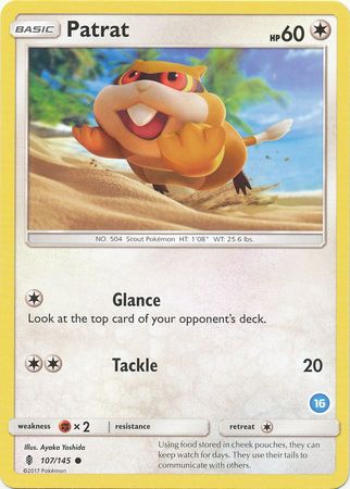 Patrat (16) (107/145) [SM Trainer Kit: Alolan Sandslash & Alolan Ninetales]