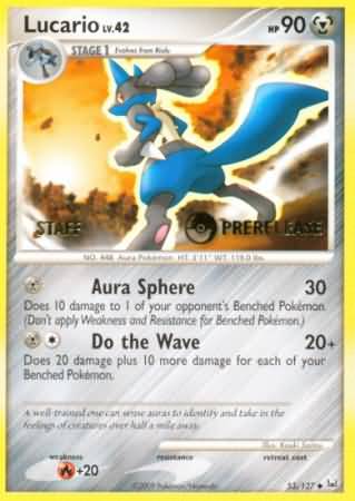Lucario - 53/127 (Prerelease) [Staff] (53/127) [Diamond and Pearl Promos]