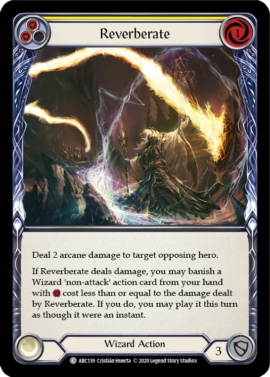 Reverberate (Yellow) (ARC139) [Arcane Rising]