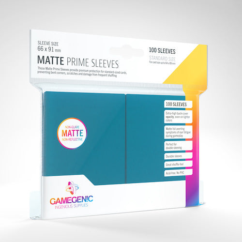 GAMEGENIC: Matte Prime Card Sleeves: Blue
