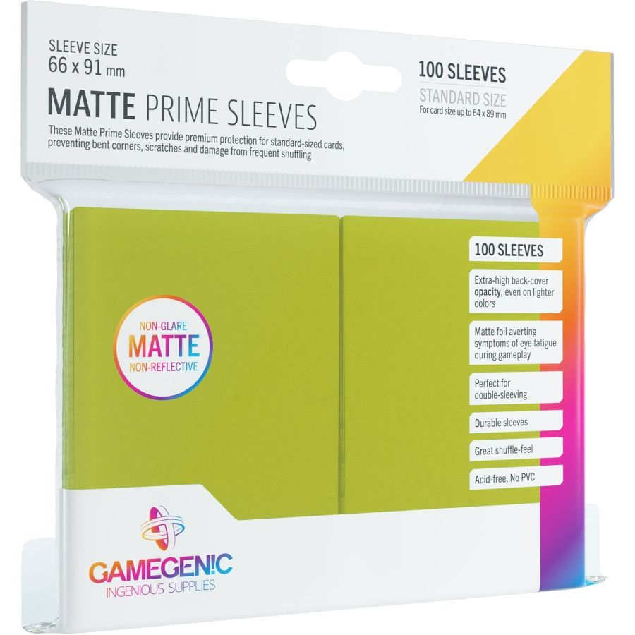 GAMEGENIC: MATTE Prime Sleeves: Lime