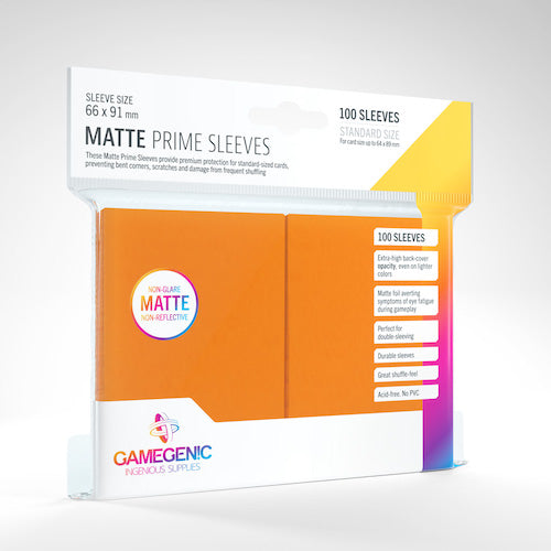 Matte Prime Card Sleeves: Orange