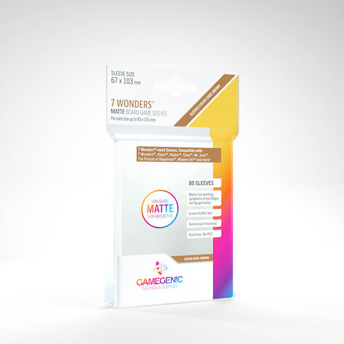 MATTE 7 Wonders Sleeves 67 x 103 mm