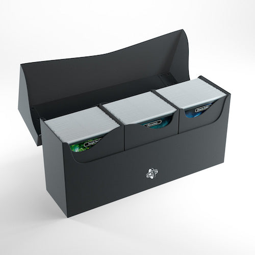 Triple Deck Holder: 240+ Card Deck Box (Black)