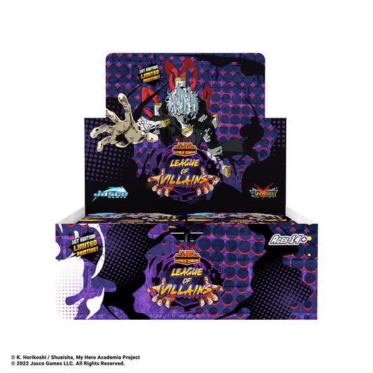 My Hero Academia CCG: League of Villains Booster Display