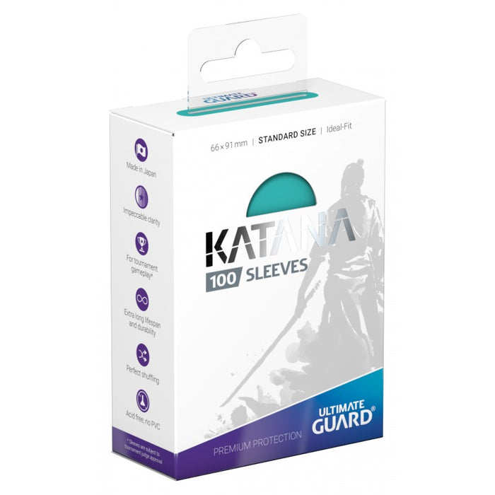 Ultimate Guard KATANA Sleeves Turquoise (Pack of 100 Sleeves)