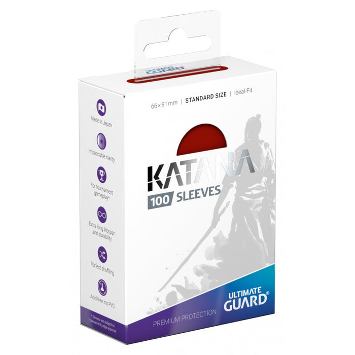 Ultimate Guard KATANA Sleeves Red (Pack of 100 Sleeves)