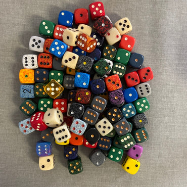 Opaque and Tanslucent: D6 Poly Assorted Dice