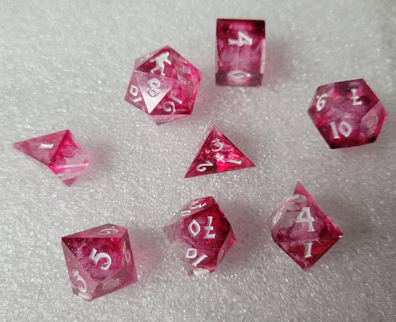 Yeti's Place Dungeon RPG Sharp Dice Set - Pink