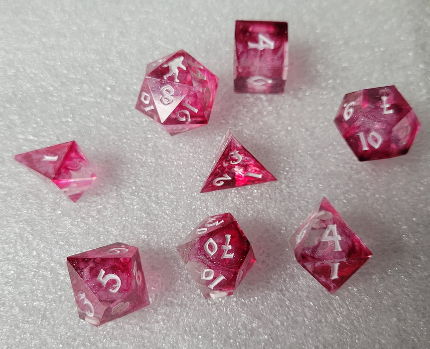 Yeti's Place Dungeon RPG Sharp Dice Set - Pink