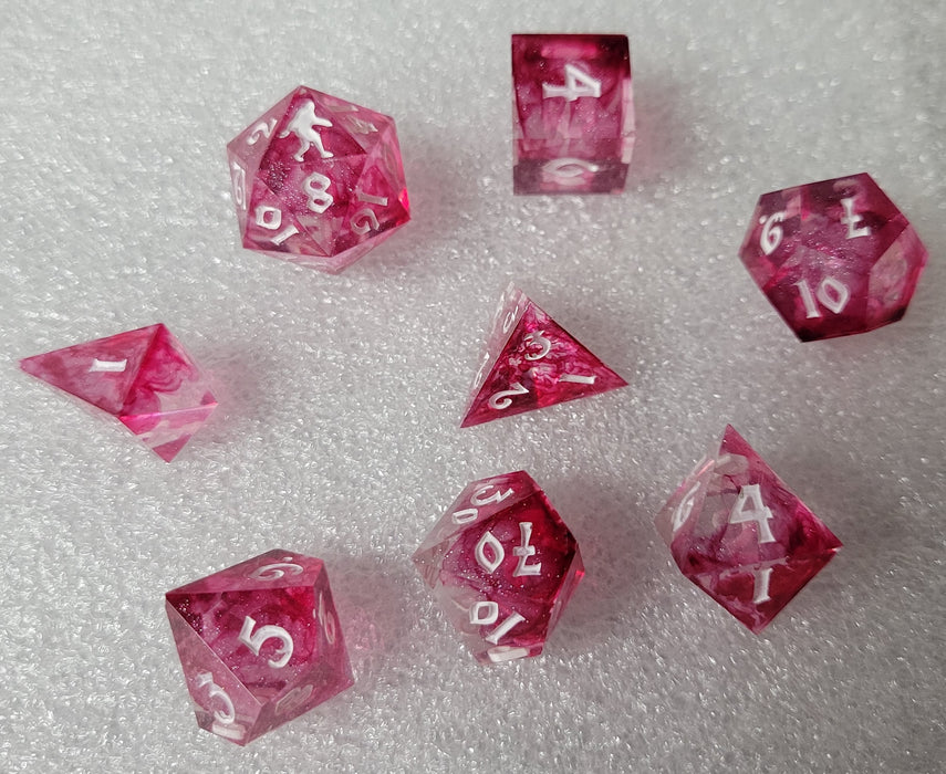 Yeti's Place Dungeon RPG Sharp Dice Set - Pink