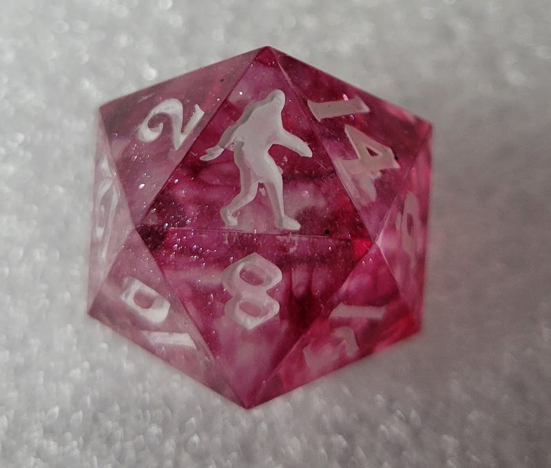 Yeti's Place Dungeon RPG Sharp Dice Set - Pink