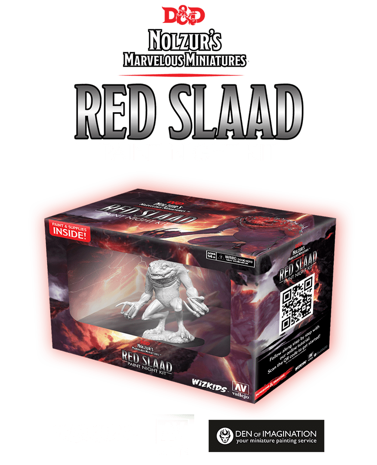 DUNGEONS AND DRAGONS: NOLZUR'S MARVELOUS MINIATURES: RED SLAAD PAINT NIGHT KIT