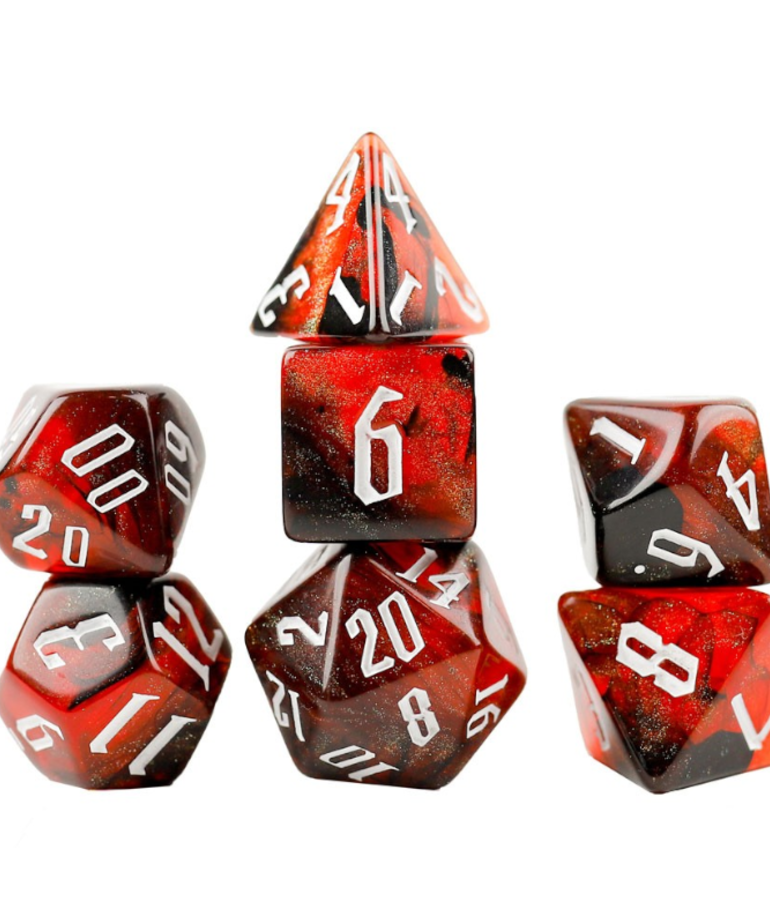 Sirius Dice: RPG Dice Set (7): Cherry Nebula