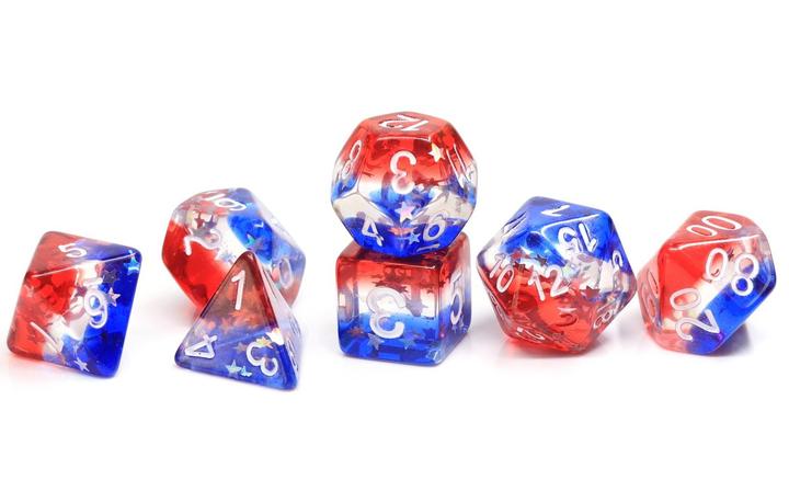 Sirius Dice: Star Spangled Banner 7 Dice Set