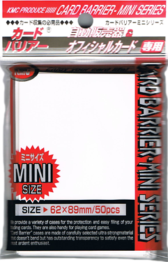 KMC - Mini Pearl White Sleeves