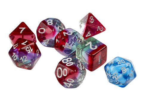 SIRIUS DICE: WATERMELON 7 DIE SET