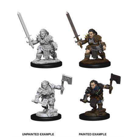 Pathfinder Deep Cuts Unpainted Miniatures: W8 Dwarf Female Barbarian