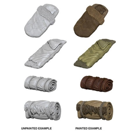 WIZKIDS DEEP CUTS UNPAINTED MINIATURES -W10-BEDROLLS