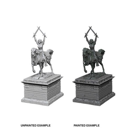 WIZKIDS DEEP CUTS UNPAINTED MINIATURES -W10-HEROIC STATUE