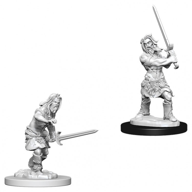 Pathfinder Deep Cuts Unpainted Miniatures: W6 Human Male Barbarian