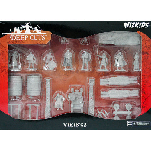 Wizkids Deep Cuts Miniatures — Vikings 29-Piece Scenery Set
