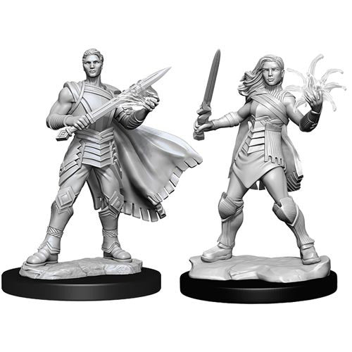 Magic The Gather Unpainted Miniatures: W03 Rowan Kenrith AND Will Kenrith