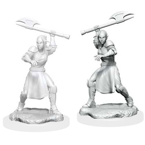 Critical Role Unpainted Miniatures: W01 Half-Elf Echo Knight and Echo Female