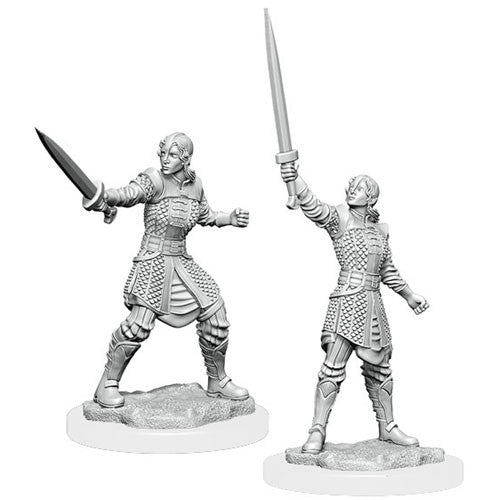 Critical Role Unpainted Miniatures: W01 Human Dwendalian Empire Fighter Female