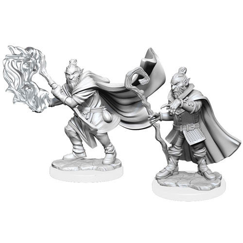Critical Role Unpainted Miniatures: W01 Hobgoblin Wizard and Druid Male